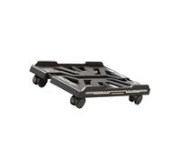 Fahoujs Support de tour PC haute performance avec 4 roues motrices ventilées sous le bureau CPU Support mobile réglable Support CPU Enduring Metal Rolling Mobile PC Chariot sous bureau