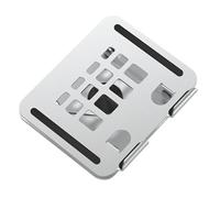 Fahoujs Tablettes réglables en aluminium Support de bureau rotatif à 360 degrés et support de dissipation de la chaleur pour tablettes Organisateurs de bureau avec gestion des câbles
