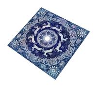 Fahoujs Tapis De Cartes Jeu Société en Velours Luxueux Tissu Tarots du Zodiaque Astrologie Oracle pour Jeu Table Tissu Lecture Spirituelle