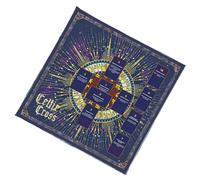 Fahoujs Tarots Nappe en tissu d'autels Carte de lecture Astrologies Nappe Cartes de Dieu Tissu Décoration murale Lire Tarot