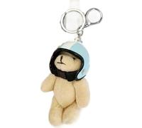 Fahoujs Tendance Printemps Ours Clé Fromage Ornement Charme Peluche Légère Design Pendentif pour Prix Clé de Téléphone Décoration Ours Pendentif Ornement, bleu, taille unique
