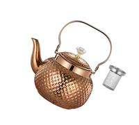 Fahoujs Théières rondes Théières sans aciers Théières avec infuseur Bouilloire bouilloire à eau Bouilloire à café Ronde Pots Chauffe-plats Verser le café