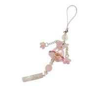 Fahoujs Treuil artistique méduse chimes verre pendentif accessoire de téléphone décoration accessoires portables pour élégant et naturel