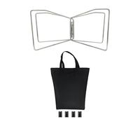 Fahoujs Valise de camping portable Base stabilisateurs Conception de cadre en acier inoxydable Coussin antidérapant pour coffre de rangement sûr Extérieur extérieur