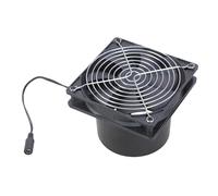 Fahoujs Ventilateur de vidange 12 V 12 cm Maison Silencieux Canal Inline Industriel Salle de Bain Cuisine Ventilation pour Salle de Bain Cuisine Aération Canal en Ligne pour Tentes de Croissance