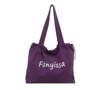 Fahoujs Vêtements pratiques Sac à bandoulière résistant Grande capacité Équilibre Shopping Libre Pour le travail Avec style trafic navette Sac à provisions, lilas