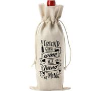 Fahoujs Vin Sacs D'accessoires Vin pour Femmes Hommes Présentent des Cadeaux À Mode pour Les Amis Le Membre L'équipe Bureau Vin D'adieu