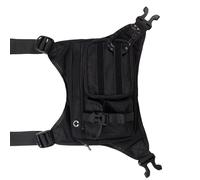 Fahoujs Waterproof Men's Crossbody Chest Bag Ready for Use Construction Multi Pocket Organization Ergonomic Weight Distribution Chest Pack with Compartments