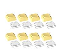 Fahoujs XDA Profil PC Keycaps 8 pièces/Set pour claviers mécaniques Bureau Utilisation de jeux et projets de clavier Capsules de clavier