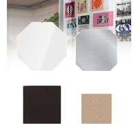 FahQuintuple Complet Aimants Réfrigérateur - 100/500 Lots 2x2/2.5x2.5 Pouces - Inclut 4 Matériaux (Film, Métal, Carton, Aimant) - Fournitures Atelier DIY