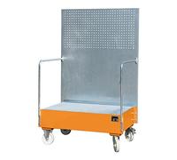 Fahr Bare Bac avec perforé type LPW LPW 200-2, laqué, RAL 2000 Jaune Orange