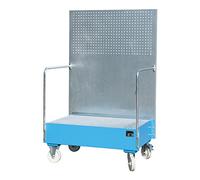 Fahr Bare Bac avec perforé type LPW LPW 200-2, laqué, RAL 5012 Lumière Bleu