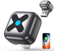 FAHREN Adaptateur CarPlay sans fil 2 en 1, Plug & Play, commutation utilisateur en un clic