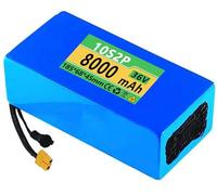 Fahrrad Li-Ionen-Akkupack 36V 8AH,Ebike Batterie 36V Wasserdichte PVC-Batterie, Wiederaufladbare Batterie Eingebauter BMS Für 200W 500W 750W 800W Motor Mit Ladegerät 36V8AH,XT60