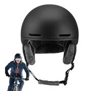 Fahrradhelm Für Erwachsene - Robuster PC+Flanell Skihelm Mit Verstellbarem Passformsystem | Waschbare Polster, Größen M/L Für Rennrad, Snowboard, Fußball, Inlineskaten Und Wintersport