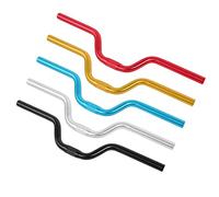 fahrradlenker,Guidon Riser, Alliage d’Aluminium Mountain Bike Route Vélo Fixe Gear Bar Guidon 25.4 mm * 520mm(doré)