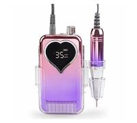 Faible bruit, faible chaleur, faible vibration Portable 35000 tr/min perceuse à ongles Rechargeable perceuse à ongles coeur gravé ongles cuticule Machine acrylique perceuse à ongles équipement Avec pa