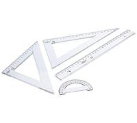 Faibo 804 Etui de Règle/Equerre/semi circule 25 cm
