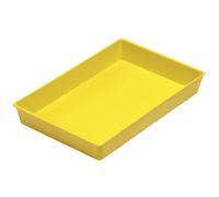 Faibo Plateau empilable Rectangulaire Jaune 247 x 150 x 30 mm, Bac à courrier, Plastique 100%