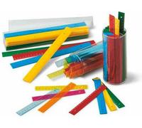 Faibo règle d'écolier 15 cm couleurs assorties -100u- étain