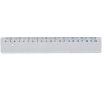 FAIBO Règle transparente en plastique 20 cm