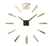 FaiDaTe Horloge murale silencieuse design 3D sans cadre | Mini horloge miroir de 60 cm de diamètre | salon, chambre, bureau, cuisine, bar, autocollant imperméable