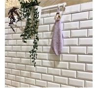 Faïence effet carreau de métro BRANCO 7,5x15 cm - Blanc brillant biseauté