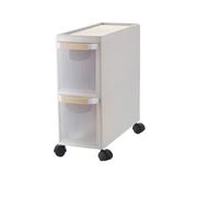 Failjierue Armoire de rangement étroite avec tiroirs et roulettes transparents - Grande commode verticale pour petits espaces - Unité de rangement peu encombrante pour chambre à coucher, placard