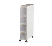 Failjierue Armoire de rangement étroite avec tiroirs et roulettes transparents - Grande commode verticale pour petits espaces - Unité de rangement peu encombrante pour chambre à coucher, placard
