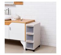 Failjierue Armoire de rangement étroite avec tiroirs et roulettes transparents - Grande commode verticale pour petits espaces - Unité de rangement peu encombrante pour chambre à coucher, placard