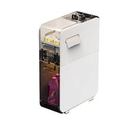 Failjierue Armoire de rangement étroite pour salle de bain avec tiroir et roulettes - Chariot de rangement fin à roulettes pour toilettes, armoire d'angle autoportante en plastique - Étagère peu