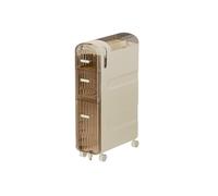 Failjierue Armoire de rangement mince de 17,8 cm avec tiroirs et roulettes transparents - Organisateur à espace étroit pour papier toilette, cuisine et buanderie - Unité autonome peu encombrante