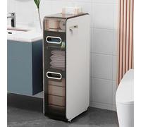 Failjierue Armoire de rangement mince de salle de bain avec tiroirs - Armoire à espace étroit pour petits espaces pour cuisine, buanderie, salon, organiseur autonome (4 niveaux)