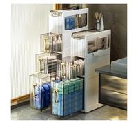 Failjierue Armoire de rangement mince pour petits espaces - au-dessus des toilettes et armoire d'angle - Organiseur étroit pour papier toilette, serviettes, articles de toilette - Chariot de salle de