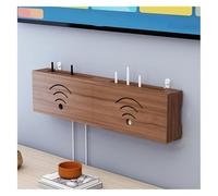 Failjierue Étagère Rangement Murale pour routeur WiFi, Support Flottant pour décodeur TV, Organisateur Bureau à Domicile pour Modem, Lecteur DVD, Console Jeu, boîtier(Style 1,30cm)