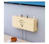 Failjierue Étagère Rangement Murale pour routeur WiFi, Support Flottant pour décodeur TV, Organisateur Bureau à Domicile pour Modem, Lecteur DVD, Console Jeu, boîtier(Style 2,60cm)