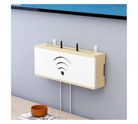 Failjierue Étagère Rangement Murale pour routeur WiFi, Support Flottant pour décodeur TV, Organisateur Bureau à Domicile pour Modem, Lecteur DVD, Console Jeu, boîtier(Style 3,40cm)