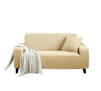 Failjierue Housse de canapé élastique en velours élastique pour canapé 1/2/3/4 places et canapés d'angle en forme de L Décoration pour la maison et le salon (style 14,2-seater (145-185 cm)