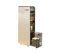 Failjierue Meuble de rangement d'angle fin pour salle de bain, organiseur de sol étroit pour papier toilette, unité autonome peu encombrante pour petites salles de bains, chambre à coucher ou salon (4