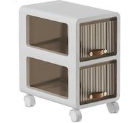 Failjierue Meuble de Salle de Bain étroit et Fin avec tiroirs, Rangement Vertical pour Petits espaces et espaces restreints, Meuble de Rangement indépendant(2-Tiers)