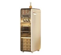 Failjierue Petite armoire de rangement étroite pour salle de bain, cuisine, chambre à coucher ou buanderie (3 niveaux)