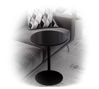 Failjierue Petite Table Appoint Ronde en Fer Chevet/Basse pour Salon/Chambre/Salle de Bain/Balcon(40x56cm)