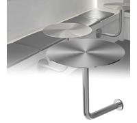 Failjierue Petite table basse ronde en forme de L en métal pour jardin, terrasse, salle à manger, bistro, bar à domicile (40 x 45 cm)