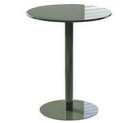 Failjierue Petite table d'appoint ronde en fer, table d'appoint d'appoint pour petit espace : coin salon, balcon | Plusieurs couleurs (40 x 56 cm)