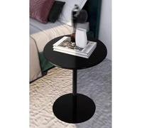 Failjierue Table appoint Ronde en métal, idéale pour Le côté canapé, l'extérieur et la Cuisine, idéale comme Table de bistrot à Cocktails, de collation, de Bar à café ou Petit déjeuner(40x62cm)