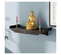 Failjierue Table autel méditation Bambou, sanctuaire prière Bouddhiste Portable, autel culte Personnel avec Rangement Coulissant, piédestal Table Style Chinois(Style 1,66cm)