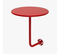 Failjierue Table d'appoint ronde en fer de 15,7 x 18,5 pouces pour balcon, chambre, café, salle à manger et bar (Style 9)