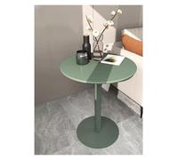 Failjierue Table de bar ronde avec plateau en métal et base stable, idéale pour la maison, le bureau, la salle à manger et la cuisine ; idéale comme comptoir, bistrot, pub ou table de cocktail | Vert