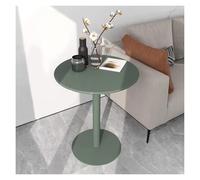 Failjierue Table de bar ronde en métal pour bar, petite zone de café, table de bistrot avec base en métal pour maison/îlot de cuisine/comptoir de bar, vert (48 x 62 cm)