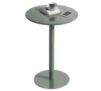 Failjierue Table de bar ronde haute avec plateau en métal et base stable pour la maison, le bureau, la terrasse et l'extérieur (60 x 72 cm)